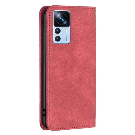 Чохол-книжка RFID Blocking на Xiaomi 12T/12T Pro/Redmi K50 Ultra - червоний