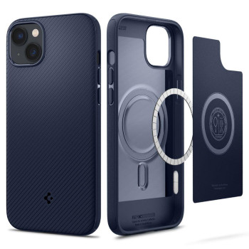 Оригинальный чехол Spigen Mag Armor для iPhone 14 Plus - Navy Blue