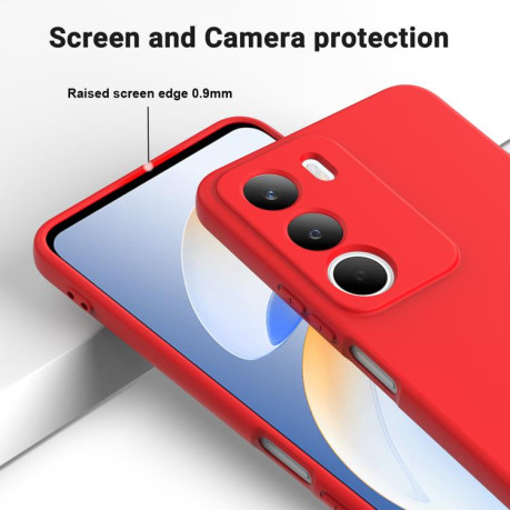 Силіконовий чохол Solid Color Liquid Silicone на Realme C71 4G - червоний
