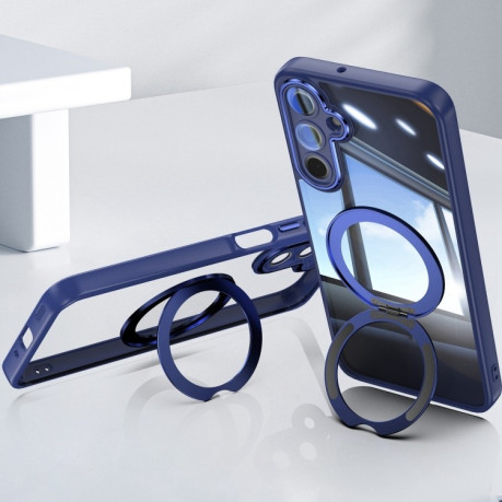 Противоударный чехол MagSafe Acrylic Hybrid для Samsung Galaxy A16 5G - синий
