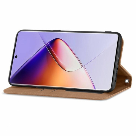 Чехол-книжка Retro Skin Feel Business Magnetic для Infinix Note 40 Pro  4G - коричневый