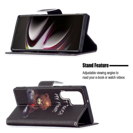 Чохол-книжка Colored Drawing Series Samsung Galaxy S22 Ultra 5G - Bear