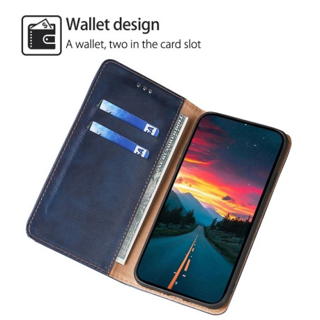 Чохол-книжка Gloss Oil Solid для Samsung Galaxy M55 5G - синій
