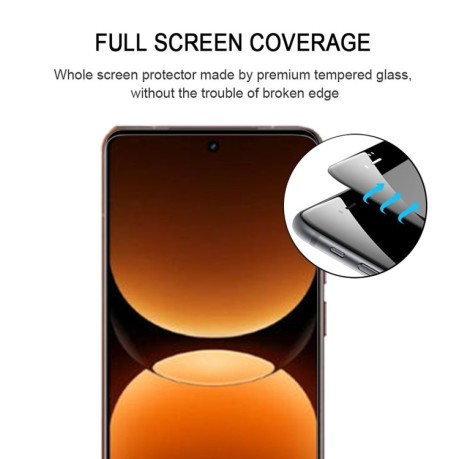 Защитное стекло 3D Curved Edge Full Screen для Realme GT7 Pro / GT7 Pro - черное