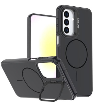 Чехол Bright Color Imitation Camera Bracket с MagSafe и имитацией камеры на Samsung Galaxy A27 5G — полуночный чёрный