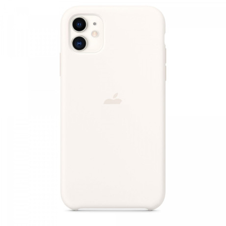 Силіконовий чохол Silicone Case White на iPhone 11-преміальна якість