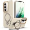 Гибридный чехол Gen1.5 Pivot Ring Holder TPU Hybrid PC с MagSafe и поворотным кольцом-держателем для Xiaomi Redmi 15 5G / 4G EU 171mm — абрикосовый