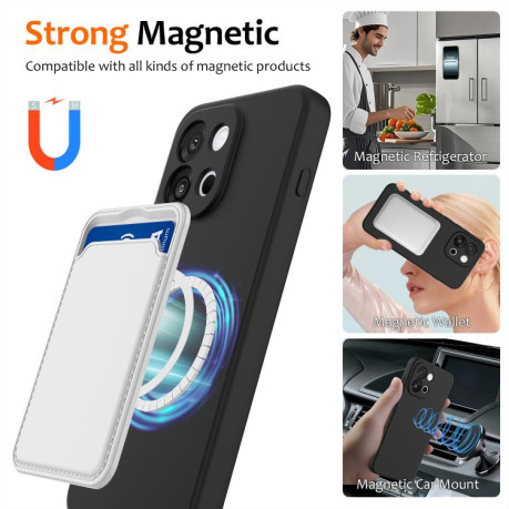 Силиконовый чехол Shockproof Silicone Magsafe для OnePlus 13T - черный