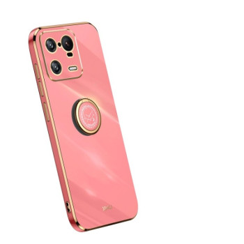 Чехол XINLI Straight Edge с держаталем-подставкой на Xiaomi 13 Pro - красный