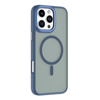 Чехол Mutural Skin Feel Series Frosted MagSafe Magnetic для iPhone 16 Pro - синий