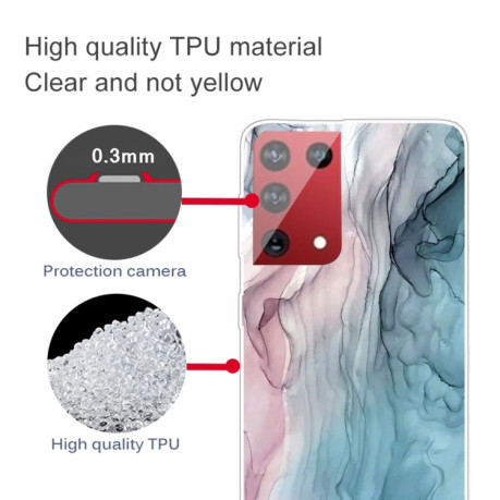 Противоударный чехол Marble Pattern для Samsung Galaxy S21 Ultra - Abstract Gray