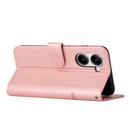 Чохол-книжка Stitching Calf Texture для Xiaomi Poco X7 Pro - рожеве золото