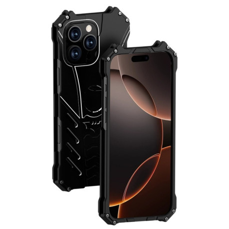 Противоударный чехол R-JUST Batman Metal для iPhone 16 Pro Max - черный
