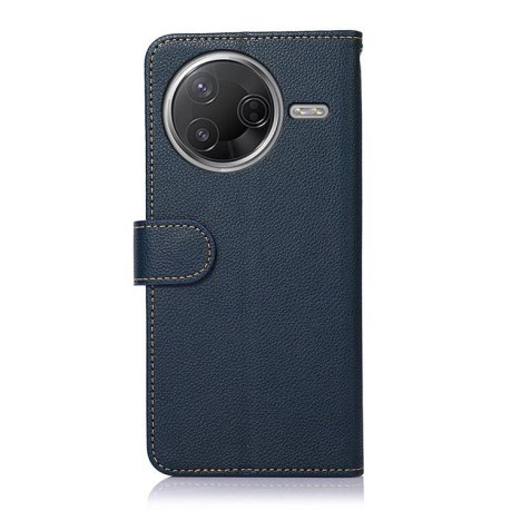 Чохол-книжка KHAZNEH Litchi Texture для Xiaomi Poco F7 Pro / F7 Ultra - синій