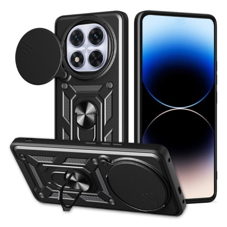 Противоударный чехол Sliding Camshield для Xiaomi Redmi Note 14 Pro+ 5G - черный