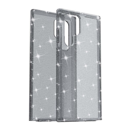 Противоударный чехол Terminator Style Glitter для Samsung Galaxy S22 Ultra 5G - серый