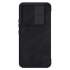 Кожаный чехол-книжка Nillkin Qin Series для Samsung Galaxy A54 5G - черный