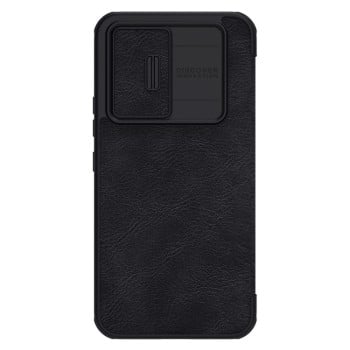 Кожаный чехол-книжка Nillkin Qin Series для Samsung Galaxy A54 5G - черный