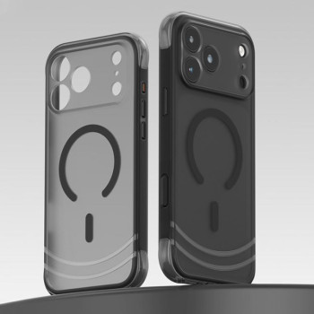 Ударозахисний магнітний чохол QN2 Skin-Friendly AirBag Magnetic на iPhone 18 Pro Max — чорний