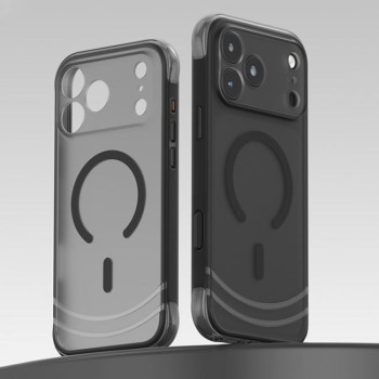 Противоударный магнитный чехол QN2 Skin-Friendly AirBag Magnetic  на iPhone 18 Pro — чёрный