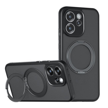 Протиударний чохол Armor Magnetic Holder з магнітним тримачем на OPPO Reno15 Pro Global — матовий чорний