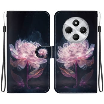 Чохол-книжка Colored Drawing Series на Xiaomi Redmi 14C 4G/Poco C75/Redmi A4 5G - Peony