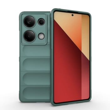 Силиконовый чехол Magic Flannel для Xiaomi Redmi Note 13 Pro 4G / POCO M6 Pro 4G   - зеленый