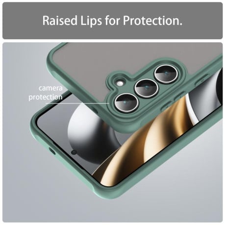 Чехол Fan Dun Series гибрид с Magsafe на Samsung Galaxy S25 FE 5G - зеленый