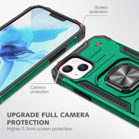 Протиударний чохол Magnetic Armor для iPhone 13 Pro Max - темно-зелений