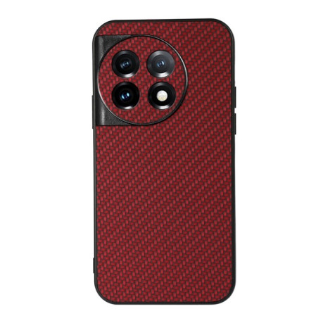 Противоударный чехол Accurate Carbon Fiber для OnePlus 11R / Ace 2 - красный