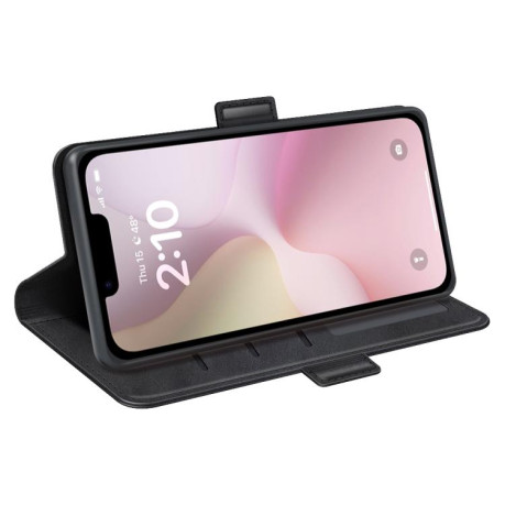 Чохол-книжка Dual-side Magnetic Buckle для iPhone 16e - чорний