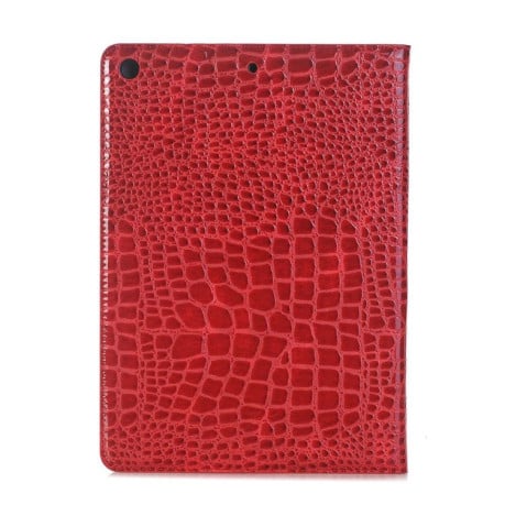 Кожаный Чехол Crocodile красный для iPad 9/8/7 10.2 (2019/2020/2021)
