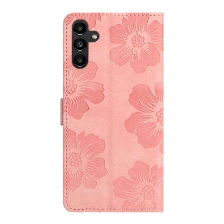 Чохол-книжка Flower Embossing Pattern для Samsung Galaxy S23 FE 5G - рожевий