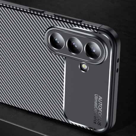 Ударозахисний чохол HMC Carbon Fiber Texture  для Samsung Galaxy A56 5G - чорний