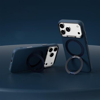 Тонкий чохол Abeel з магнітним тримачем на iPhone 18 Pro Max — синій