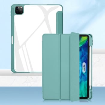 Противоударный чехол-книжка Mutural Pinyue Series для iPad Pro 12.9 (2021) - зеленый