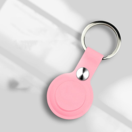 Противоударный чехол с кольцом Anti-scratch для AirTag - розовый