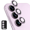Захисне скло на камеру ENKAY Aluminium для Samsung Galaxy A25 5G - фіолетове