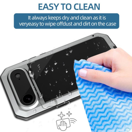 Противоударный чехол Shockproof IP54 Life Waterproof для iPhone Air - серебристый