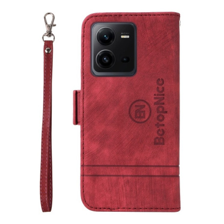 Чохол-книжка BETOPNICE Dual-side Buckle Leather для Vivo V25 / V25e 4G Global - червоний