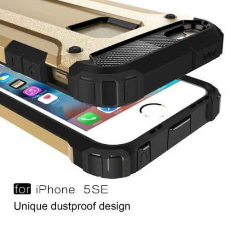 Протиударний Чохол Rugged Armor золотий для iPhone 5/ 5S/ SE