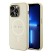 Оригинальный чехол Guess Saffiano MagSafe для iPhone 15 Pro Max - gold(GUHMP15XPSAHMCB)