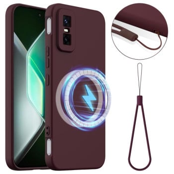 Силіконовий чохол Shockproof Silicone з Magsafe на Infinix GT 30 Pro - коричневий