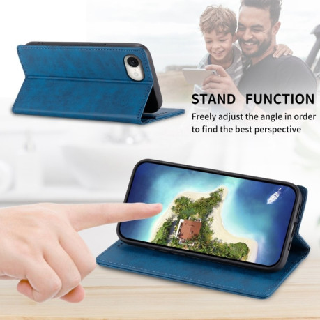 Чохол-книжка Business Solid Color Magnetic RFID Leather для iPhone 16e - синій