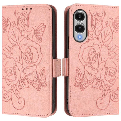 Чехол-книжка Magnetic RFID Anti-theft Leather для Samsung Galaxy S25 Edge 5G - розовый