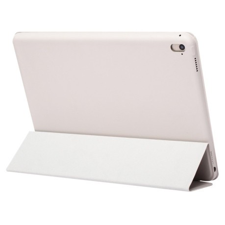 Шкіряний чохол-книжка Solid Color на iPad Pro 9.7 - бежевий