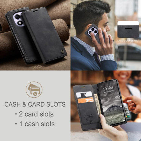 Чехол-книжка CaseMe-013 Multifunctional на Xiaomi Redmi Note 14 Pro 4G Global - черный