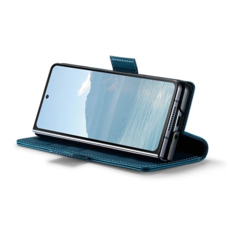 Чохол-книжка CaseMe 023 Butterfly Buckle Litchi Texture RFID для Samsung Galaxy Fold 6 5G - синій