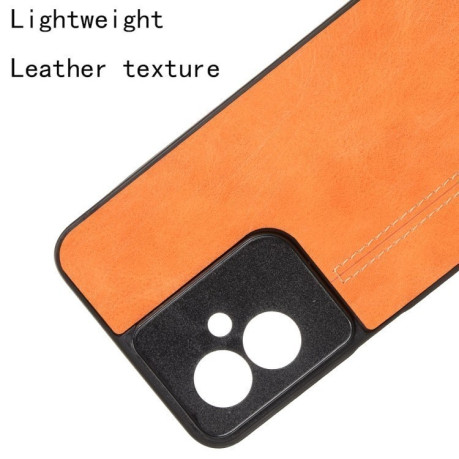 Ударозахисний чохол Sewing Cow Pattern для Motorola Moto G55 5G - помаранчевий