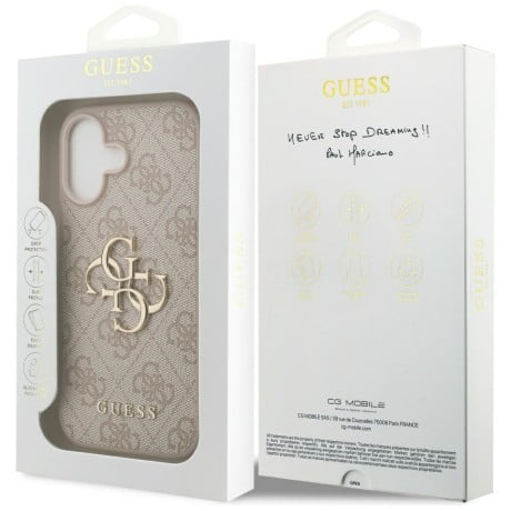 Оригінальний чохол Guess 4G Big Logo на iPhone 17 - Pink